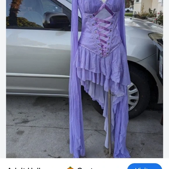 Chic Lavender Off-Shoulder Mini Dress - Picture 4 of 11